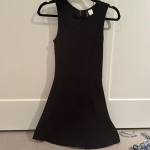 Black dress, and a waffle material